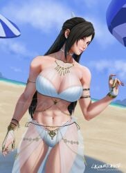 2d big_breasts black_hair breasts busty female female_focus final_fantasy final_fantasy_vii hourglass_figure lagunatorest large_breasts long_hair outdoors outside tagme tifa_lockhart wide_hips