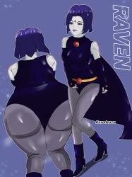 ass ass_grab ass_up ass_visible_through_thighs dc_comics raven_(dc)