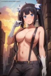 1girls ai_generated ass athletic athletic_female beach big_ass big_breasts black_hair blue_eyes blush breasts curvy curvy_figure cute cute_face detailed dinixdream dungeon_ni_deai_wo_motomeru_no_wa_machigatteiru_darou_ka eyelashes eyeshadow female female_only fit fit_female hestia_(danmachi) high_quality legs leotard light-skinned_female light_skin lips lipstick looking_at_viewer makeup mascara mature medium_breasts midriff navel ocean one-piece_swimsuit outside patreon patreon_username petite posing realgfai seductive seductive_look slim solo_female stable_diffusion standing swimsuit teenager thick_thighs thighs young younger_female