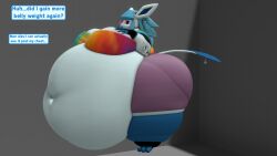 bbw big_breasts breasts cleavage eeveelution female furry glaceon huge_breasts kingofthekabuto overweight pokemon pokemon_(species) queenofthekabuto tagme thick_thighs wide_hips