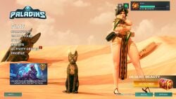 1girls 3d 3d_(artwork) absurd_res absurd_resolution absurdres black_hair breasts chains curvaceous curvy curvy_female curvy_figure daggers darkmoonfoxs desert egyptian egyptian_clothes egyptian_female female female_focus female_only game_ui gameplay_mechanics hi-rez_studios hi_res high_resolution highres holding_dagger holding_knife holding_weapon knife light-skinned_female light_skin loincloth maeve_(paladins) medium_breasts nipples paladins sand short_hair solo solo_female solo_focus tagme thick_thighs thighs toned toned_body toned_female user_interface voluptuous voluptuous_female