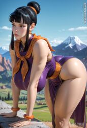 chichi from dragon ball by shtora