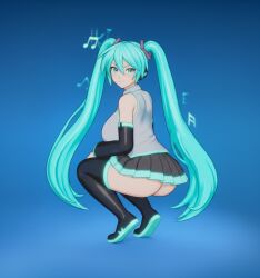 hatsune miku from fortnite by abk800