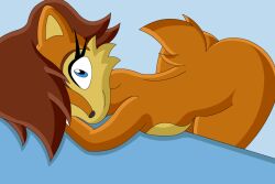 anthro ass bent_over brown_fur chipmunk female furry rodent sally_acorn sonic_(series)
