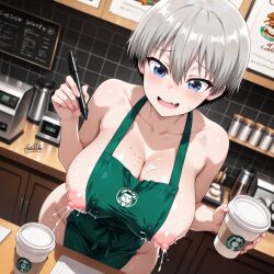 uzaki hana from starbucks by hentairuler69