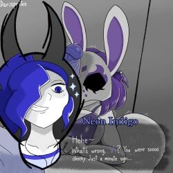 neon violet from neon white by darisprites