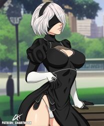 yorha 2b from nier: automata by cxiartwork