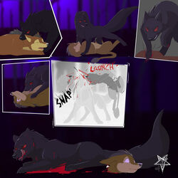 blood canine crying death demon kuromikai metalfox mojak tagme warg wolf