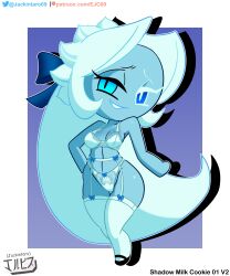 lady in azure (shadow milk cookie) from cookie run by jackintaro
