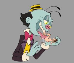 1boy 1girls billy_buckaroo clothing doctor_who female gigantic harmfulplant line_art male mr_ring-a-ding nude real_person self_insert sketch