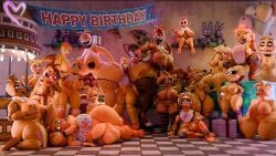 3d_(artwork) absurd_res animatronic anonymousfm anthro areola ass avian ball_worship balls beak between_butts big_balls big_breasts big_butt big_penis bird body_worship breasts chica_(fnaf) chicken chiku_(cryptiacurves) clothing cupcake_(fnaf) digital_media_(artwork) eating english_text erection female female/female fishnet_clothing five_nights_at_freddy's five_nights_at_freddy's_2 fredina's_nightclub galliform gallus_(genus) genital_worship genitals gesture group hair hand_gesture herm hi_res hug huge_balls huge_breasts huge_butt huge_cock hugging_another hugging_balls humanoid_genitalia humanoid_penis hyper hyper_genitalia hyper_penis intersex intersex/female intersex/intersex kneeling looking_at_viewer lovetaste_chica lying machine middle_finger nipple_piercing nipples nude open_mouth pasties penis phasianid piercing puffy_nipples robot scott_cawthon scottgames short_stack sitting size_difference smile tail text thick_penis thick_thighs topwear toy_chica_(disembowell) toy_chica_(eroticphobia) toy_chica_(fnaf) vulva wide_hips yellow_body