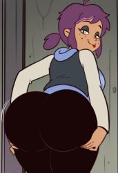 ai ai_art ai_assisted ai_generated ass ass_focus ass_grab ayzee_noceda_blight_(the_owl_house) black_eyeshadow black_pants blue_shirt butt_focus butt_lift butt_lift_pose cartoon_character civitai detailed enormous_ass enormous_butt fat_ass fat_butt female freckles freckles_on_face grabbing grabbing_ass grabbing_own_ass grabbing_own_butt half_lidded_eyes hands_on_ass hands_on_butt hands_on_own_ass hands_on_own_butt hands_under_asscheeks, highres huge_ass huge_butt jacket leaning_forward light-skinned_female light_skin perfect_ass perfect_butt purple_hair smile smiling smiling_at_viewer sticking_out_tongue the_owl_house the_owl_house_(finale) the_owl_house_oc the_owl_house_original_character tongue tongue_out webcomic webcomic_character yellow_eyes