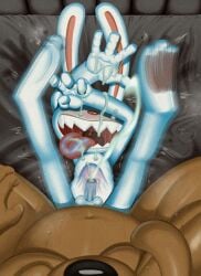 absurd_res anal anal_orgasm anal_sex anthro balls bed bodily_fluids canid canine canis cum cum_on_face cum_on_own_face cum_on_self cum_on_tongue cum_string cum_while_penetrated cumshot digital_media_(artwork) domestic_dog duo ejaculation erection feet fingers first_person_view foreskin fur furniture genital_fluids genitals hands-free hi_res humanoid_genitalia humanoid_penis kneeling lagomorph leporid lying male male/male male_penetrated male_penetrating male_penetrating_male mammal max_(sam_and_max) navel nude on_back on_bed open_mouth orgasm orgasm_face partially_retracted_foreskin penetration penile penis rabbit retracted_foreskin rough_sex saliva saliva_on_tongue sam_and_max samuel_dog sex sharp_teeth spread_legs spreading stomach_bulge sweat sweatdrop teeth toes tongue tongue_out tush_(artist) uncircumcised white_body