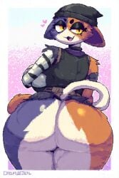 ai_generated anthro anthro_female anthro_only back back_view big_ass big_breasts big_butt big_hips big_thighs calico calico_cat calico_pattern cat_ears cat_girl cat_tail catgirl feline female female_anthro female_only fortnite fortnite:_battle_royale fur furry furry_ears furry_female furry_only furry_tail half_naked hips hips_wider_than_shoulders huge_ass huge_butt huge_hips huge_thighs looking_back meow_skulls_(fortnite) meowskulls meowskulls_ass only only_female only_furry pixel_(artwork) pixel_art pixelated solo solo_anthro solo_female solo_furry thick thick_ass thick_butt thick_hips thick_legs thick_thighs thigh_highs thighhighs thighs
