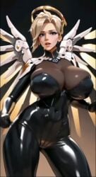 ai_generated angela_ziegler big_breasts black_latex boobs_bigger_than_head breasts dance dancer gigantic_breasts huge_boobs huge_breasts latex mercy music overwatch overwatch_2 tagme tits_bigger_than_head video