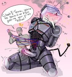 1boy 2025 anon antennae arms_tied biting_lip blush blushing_profusely bondage color colored completely_naked completely_naked_male completely_nude completely_nude_male crying cum cumming deltarune deltarune_chapter_3 dialogue digital_drawing_(artwork) digital_media_(artwork) electric_plug english_dialogue english_text genital_fluids genitals hands_behind_back hands_tied legs_apart legs_spread legs_tied male male_focus male_only naked naked_male non-human nude nude_male object_head on_knees penis pointy_nose restrained restrained_arms restrained_legs restraints robot robot_humanoid robot_only robot_penis sensitive simple_background solo_focus solo_male speech_bubble spread_legs spreading_legs sweat sweatdrop sweating tear tearing_up tears tenna_(deltarune) text tied tied_arms tied_hands tied_legs tied_up tv tv_head watermark wire wireplay wires