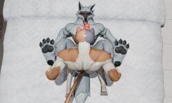 absurd_res anthro death_(puss_in_boots) dreamworks epic_games fortnite hi_res male male/male meowscles puss_in_boots_(franchise) sex