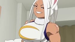 1boy abujan animated big_penis big_penis_bulge cowgirl_position cum_in_pussy erection erection_under_clothes female hard_on huge_boobs huge_cock larger_female longer_than_one_minute miruko muscular_female my_hero_academia nakadashi roger_mango rumi_usagiyama school_uniform smaller_male sound tagme thicc thick_thighs vaginal_penetration video x-ray
