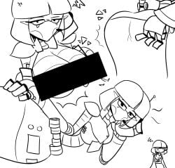 admin_bot_(tprr) angry angry_face annoyed annoyed_expression ass ass_focus ass_up black_and_white bowl_cut censor_bar censored censored_nipples five_nights_at_freddy's frustrated jacket_open mysaltisexposed on_side open_clothes open_jacket open_shirt roblox_fnaf_roleplay_game robot_girl sketch staff_bot_(security_breach) the_pizzaria_roleplay:_remastered