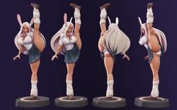1girls 3d big_breasts breasts clothed clothing female female_focus female_only full_body looking_at_viewer my_hero_academia rumi_usagiyama smooth_skin solo solo_female tagme the-great-pipmax thick_thighs thighs
