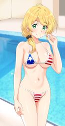 1girls adult adult_female ahoge almost_naked almost_nude antenna_hair bare_arms bare_belly bare_chest bare_hands bare_hips bare_midriff bare_navel bare_shoulders bare_skin bare_thighs bare_torso belly belly_button big_breasts bikini bikini_bottom bikini_only bikini_top blonde_eyebrows blonde_female blonde_hair blonde_hair_female blurred_background blurry_background breasts busty busty_female busty_girl cleavage closed_mouth_smile collarbone curvaceous curvaceous_body curvaceous_female curvaceous_figure curvaceous_hips curvy curvy_body curvy_female curvy_figure curvy_hips digital digital_art digital_drawing digital_drawing_(artwork) digital_media digital_media_(artwork) elbows ellen_baker exposed_arms exposed_belly exposed_chest exposed_hips exposed_midriff exposed_navel exposed_shoulders exposed_skin exposed_thighs exposed_torso eyebrows_visible_through_hair female female_focus female_only fingernails fingers green_eyes green_eyes_female groin halterneck hand_on_leg hand_on_own_leg hand_on_own_thigh hand_on_thigh high_resolution highres hourglass_figure indoor indoor_nudity indoors inguinal_crease inguinal_ligament kiniro_tofu large_boobs large_breasts lean_figure legs_closed legs_together long_hair looking_at_viewer mature mature_female midriff mostly_nude naked naked_female naked_woman narrow_waist navel nearly_nude new_horizon nude nude_female nudity one_side_up plump_breasts pool poolside practically_nude shiny_breasts shiny_hair shiny_legs shiny_skin shiny_thighs shoulders slender_body slender_waist slim_waist smile smiley_face smiling smiling_at_viewer smirk solo standing string_bikini striped_bikini striped_bikini_bottom striped_bikini_top striped_string_bikini striped_swimsuit striped_swimwear swimsuit swimwear thighs upper_body wide_hips yellow_eyebrows yellow_hair yellow_hair_female