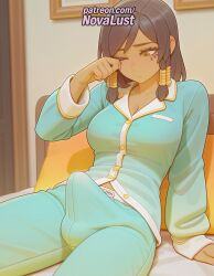 1futa 2025 ai_generated artist_name average_breasts bangs blizzard_entertainment braid breasts brown_eyes bust casual character_name chest collarbone dark-skinned_female dark_skin eye_of_horus facial_mark facial_tattoo futanari hair_tubes hi_res high_quality high_resolution highres medium_breasts normal_breasts novalust official_alternate_costume one_eye_closed overwatch patreon patreon_username pharah side_braids sitting solo stable_diffusion swept_bangs tattoo tears watermark wiping_tears