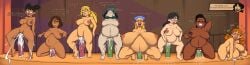 8girls agal1502 alternate_version_available breasts bridgette_(tdi) cartoon_network challenge chris_mclean courtney_(tdi) dildo dildo_in_pussy dildo_insertion female gwen_(tdi) heather_(tdi) hyper_breasts izzy_(tdi) katie_(tdi) leshawna_(tdi) lindsay_(tdi) lineup multiple_girls pussy tagme total_drama_island