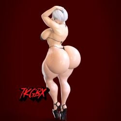 yorha 2b from nier: automata by tkgbxard3d