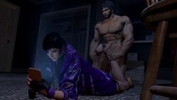 animated barefoot feet female foot_fetish footjob male/female marshall_law oscarkim123 reina_mishima sound tagme tekken tekken_8 video