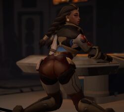 3d alvoric big_ass black_hair brown_eyes clothed dark-skinned_female female illari_(overwatch) illari_quispe_ruiz latina overwatch overwatch_2 peruvian peruvian_female posing thick_hips thick_lips torn_clothes virt-a-mate wide_hips