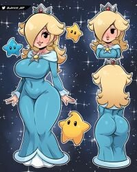 1girls big_ass big_breasts blannis_art dress female female_only full_body mario_(series) princess_rosalina solo solo_female