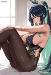 ai_generated large_ass large_breasts thick_thighs wide_hips xianyun_(genshin_impact)