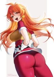 ass lina_inverse orange_hair slayers smile smiling smiling_at_viewer tagme tofuubear