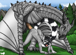 anal anal_sex anthro ass cum cum_inside demitri012 do_not_spare_me_an_inch_of_that_fat_fucing_cock dragon femboy feral furry gay girly interspecies joel_the_lemur lemur male male_only nude penetration penis rape scalie skyrim tail the_elder_scrolls video_games wings yaoi