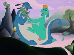 1boy 1girls disney duck hat nessie nessie_(disney) outdoor outdoors penetration sex tagme tam_o'_shanter the_ballad_of_nessie the_reluctant_dragon tryst_entangled