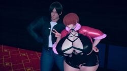 1girls female giant_breasts huge_breasts king_of_fighters light-skinned_female light_skin long_hair pale-skinned_female pale_skin ponytail red_hair shermie_(kof) thick_thighs thighs thin_waist tied_hair voluptuous voluptuous_female wide_hips