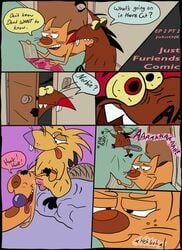 angry_beavers balls beaver canine catdog catdog_(series) comic crossover daggett ear_fuck ear_penetration english_text feline furry gay johnofe just_furiends male male_only nickelodeon no_humans norbert penis rodent text