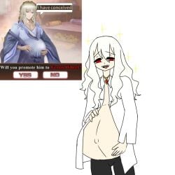 bloodfiend dad_quixote_(limbus_company) limbus_company male_pregnancy meme mobile_game_ad mpreg project_moon tagme