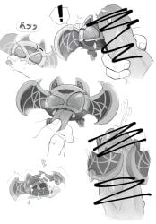 ! 1boy after_sex anger_vein angry aroused bat bat_wings bite biting biting_finger blush blush_lines censored censored_penis cum cum_on_body cum_spurt disembodied_penis erect_penis erection fangs gay gay_sex hand_on_penis heart heart_symbol hi_res holding_penis holding_tongue japanese_text kamen_rider kamen_rider_kiva_(series) kivat_bat_iii male male/male male_focus male_only monochrome multiple_images non-human non-human_head orgasm penis penis_on_face sentient sentient_object spiked_wings spikes sweat sweatdrop tears tears_in_eyes text tongue tongue_out toony veins veins_on_dick veiny_penis wingjob wings_on_genitalia wings_on_penis yaoi