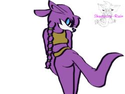 1girls belt blue_eyes hairband nicolette_the_weasel purple_fur sonic_(series) sonic_the_hedgehog_(archie) sonic_the_hedgehog_(comics) sonic_the_hedgehog_(series) tagme tail tank_top weasel