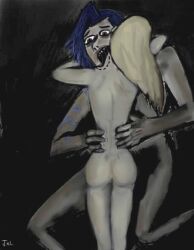 bite_mark francisco_goya jinx_(league_of_legends) league_of_legends luxanna_crownguard monster_girl saturn_devouring_his_son terror yuri