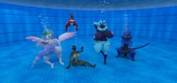 1boy 3d 4girls anthro anthro_only aquaphilia argonian bethesda_softworks breasts bubbles cock crossover drowned drowning female friendship_is_magic generation_7_pokemon groping hasbro legendary_pokemon lifting_weight male mario_(series) microsoft multiple_girls my_little_pony mythical_pokemon nintendo nude original original_character peril pokemon pokemon_(species) pool posing princess_celestia_(mlp) puffy_cheeks red_yoshi skyrim the_elder_scrolls underwater underwater_peril yoshi zantzusui zeraora
