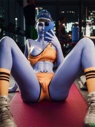 widowmaker from overwatch by greengiant3d