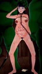 1girls 3d breeding_slave broken_rape_victim chains collar empty_eyes female gate_-_jieitai_ka_no_chi_nite_kaku_tatakaeri kurokawa_mari leaking_cum mesi monster orc pregnant salute sex_slave slave slave_collar