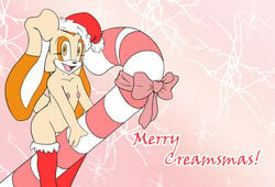 christmas color cream cream_the_rabbit female female_only fur furry grose-chan rabbit sega solo sonic_(series)