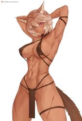 miqo'te from final fantasy xiv by tezy8art