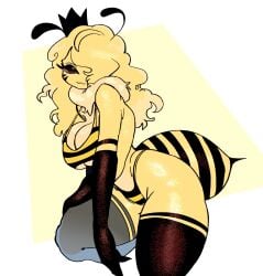 1girls bee bee_girl breasts female female_only oc original_character tagme tagme_(artist) tagme_(character) thighhighs thighs