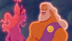 beard big_breasts blonde_hair blue_eyes breasts canon_couple disney edit female glow god goddess hera_(hercules) hercules_(disney) huge_breasts husband husband_and_wife large_breasts lipstick long_hair male muscles nipples nude open_mouth screenshot screenshot_edit smile teeth tied_hair tongue topless white_hair wife zeus zeus_(hercules)