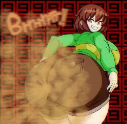 chara from toby fox (copyright) by zaemonbrap