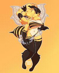 1girls bee bee_girl breasts draw_this_in_your_style female female_only oc original_character patata_dave tagme tagme_(artist) tagme_(character) thighhighs thighs zamzipperart